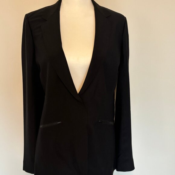 MOVING SALE - Athleta Interstellar Black Blazer Pockets Sz 8 - Picture 3 of 7